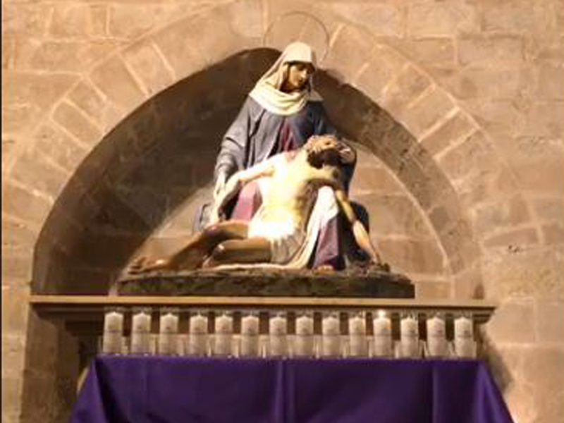 Streaming del Via Crucis amb Joan Pau II a Montblanc